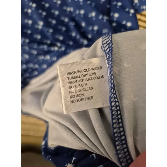 Rhoback Mens Blue South Carolina Palmetto Tree Crescent Performance Polo Shirt M - Picture 7 of 10